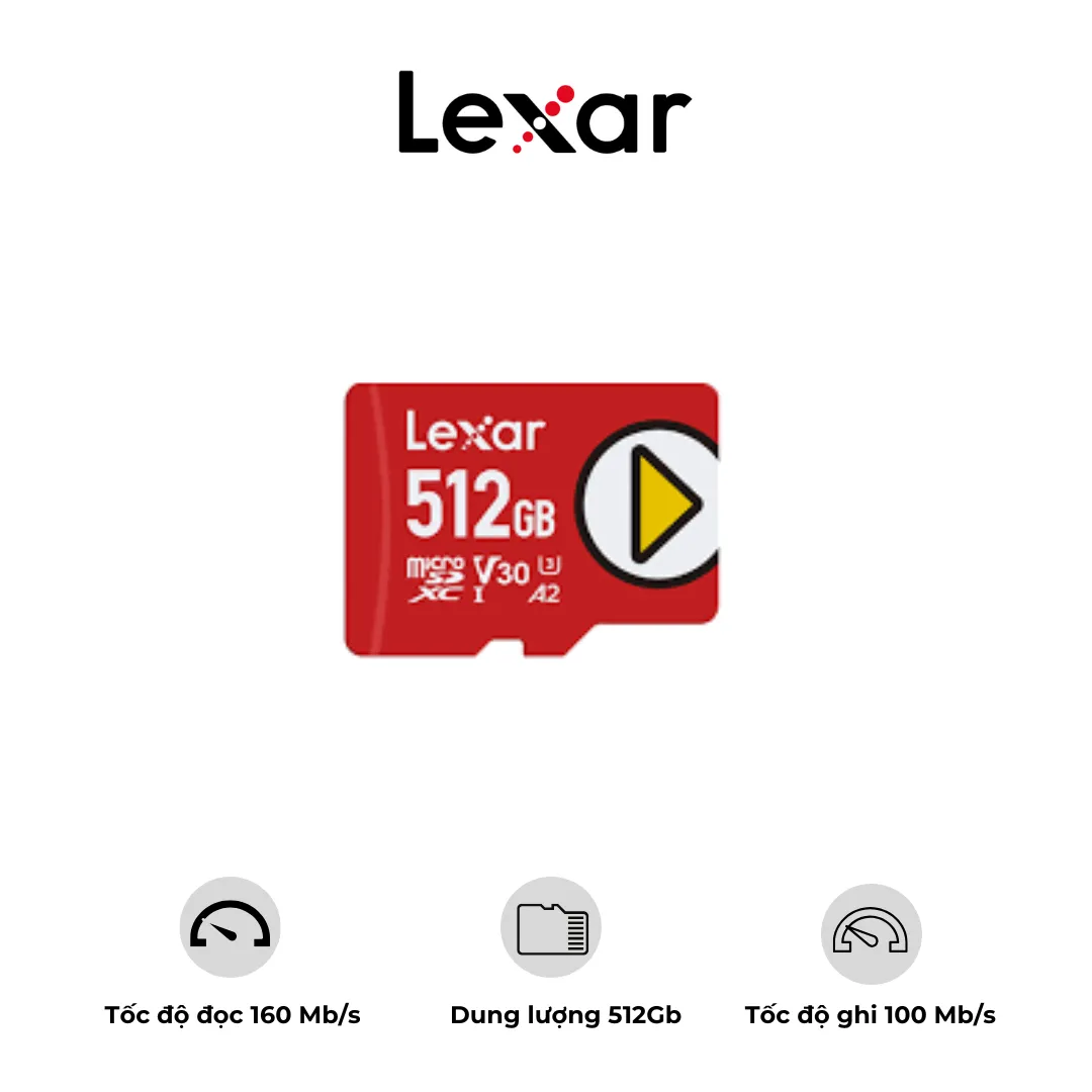 Thẻ nhớ micro SD Lexar PLay – 512GB UHS-I Card | AKIA
