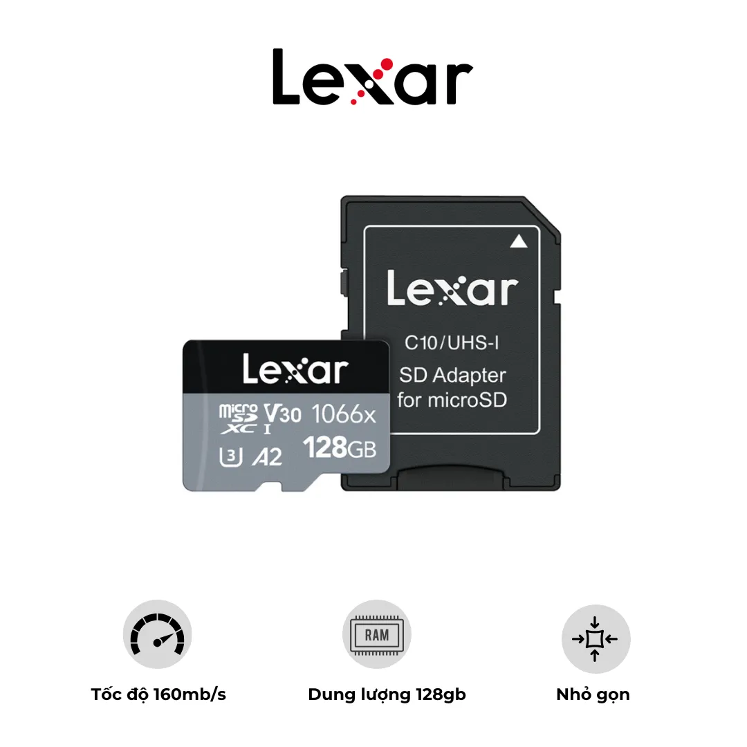 Thẻ nhớ Lexar Professional 1066x SDXC, 128Gb | AKIA