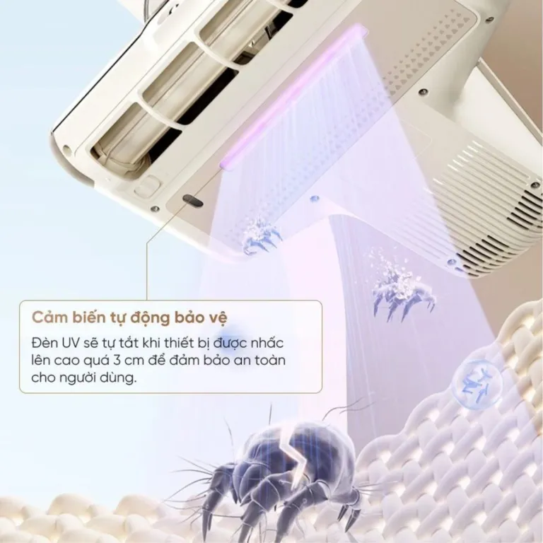 Máy hút bụi giường nệm Dreame D20 Pro – Công suất 520W – Lực hút 15.500 Pa | AKIA