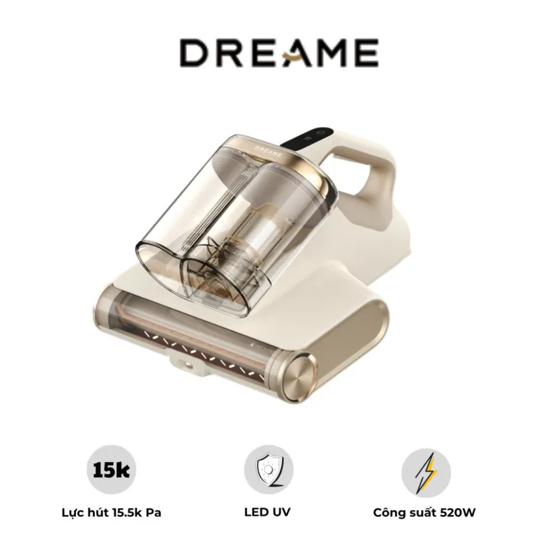 Máy hút bụi giường nệm Dreame D20 Pro – Công suất 520W – Lực hút 15.500 Pa | AKIA