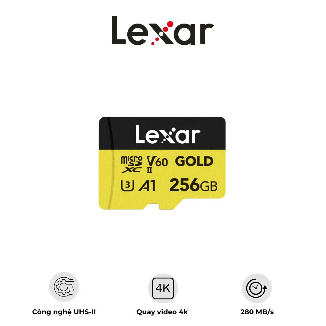 Thẻ nhớ Lexar Professional Gold microSDXC UHS-II | AKIA