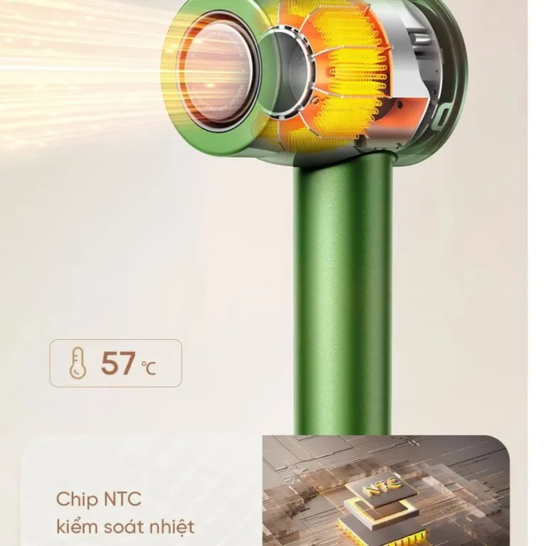 Máy sấy tóc tốc độ cao Dreame Hair Glory Master – Công suất 1.600W, 2 tốc độ, 4 chế độ sấy, Công nghệ ion âm, 3 đầu sấy chuyên dụng | AKIA