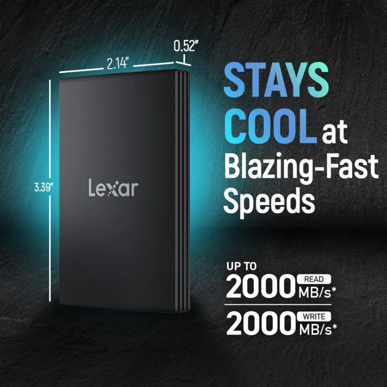 Ổ cứng SSD Lexar ARMOR 700 – Tốc độ đọc ghi 2000MB/s – Chống nước – chống bụi IP66 | AKIA