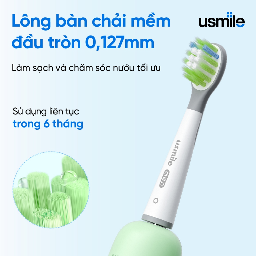 Bàn Chải Điện Dành Cho Trẻ Em Usmile Q4 8 Bàn Chải Điện Dành Cho Trẻ Em Usmile Q4