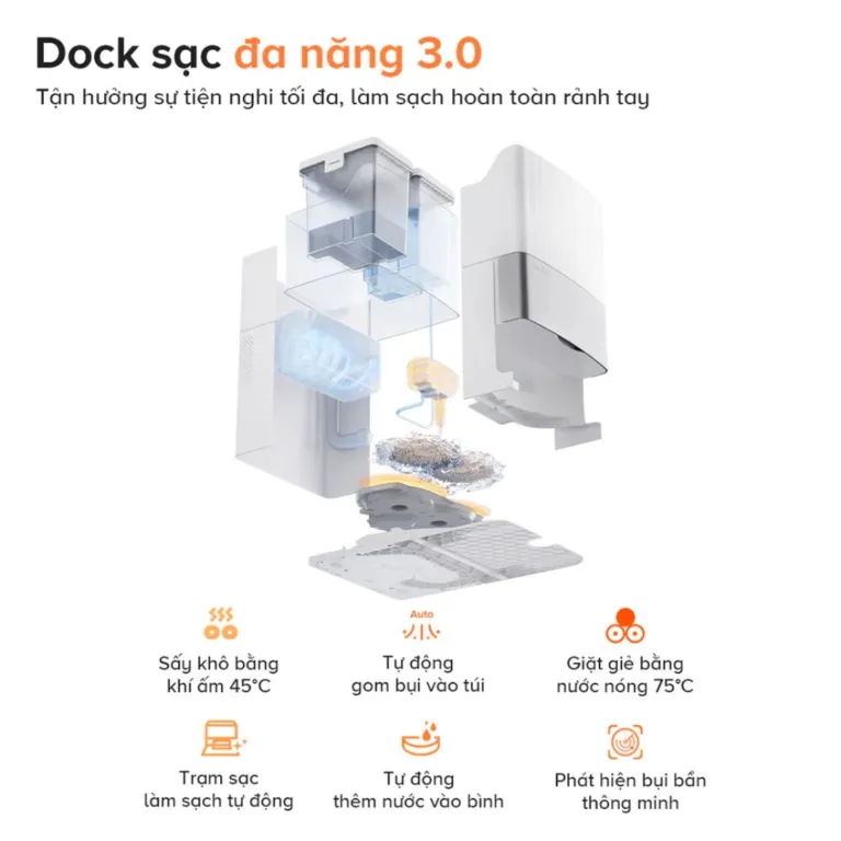 Robot hút bụi lau sàn Roborock Qrevo Edge 5V1 | AKIA