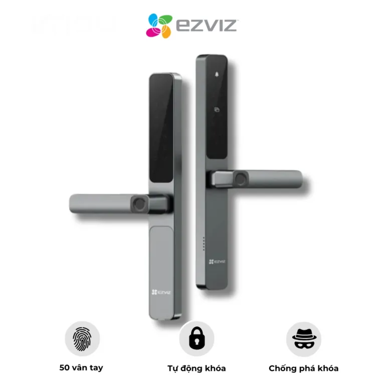 Khóa cửa vân tay Ezviz DL06 Pro – Mật mã – Thẻ từ – Cảm biến nhạy bén | AKIA