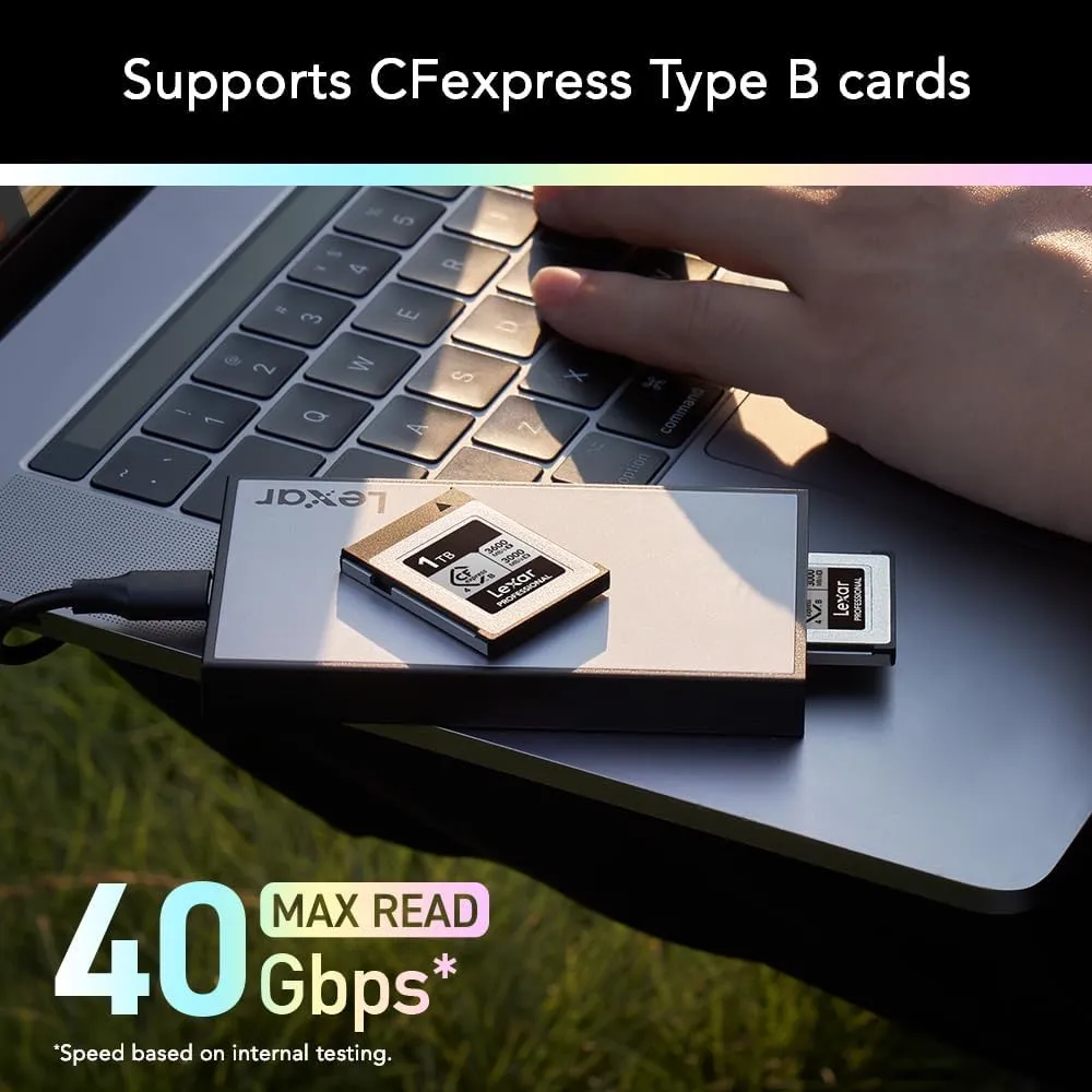 Đầu đọc thẻ nhớ CFexpress Type B Lexar Professional Workflow USB 4.0 Type-C LPWF740N-6ANGL | AKIA