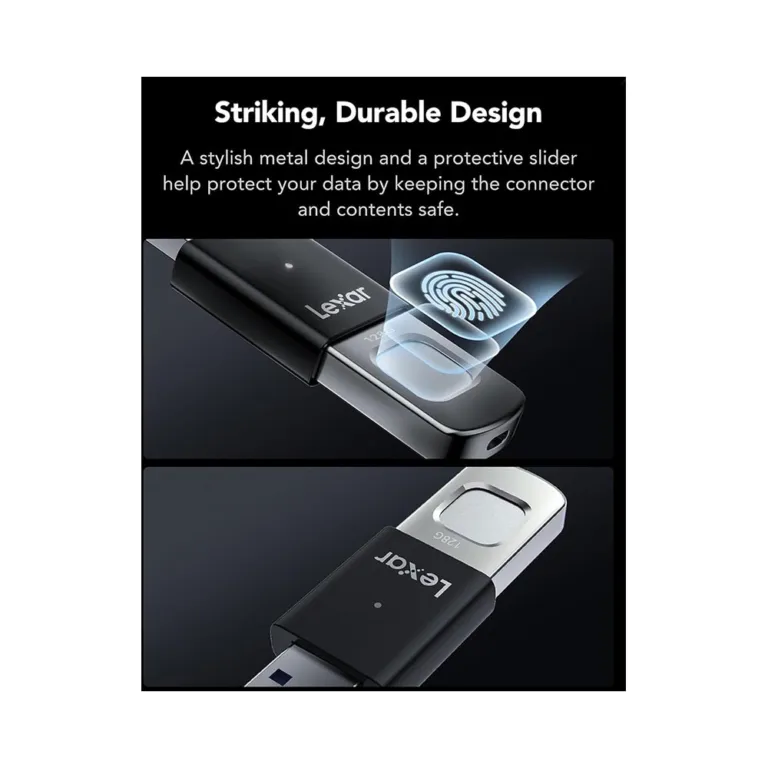 USB 3.2 Lexar JumpDrive Fingerprint F35 Pro 128GB 400MB/s LJDF35P128G-RNBNG | AKIA