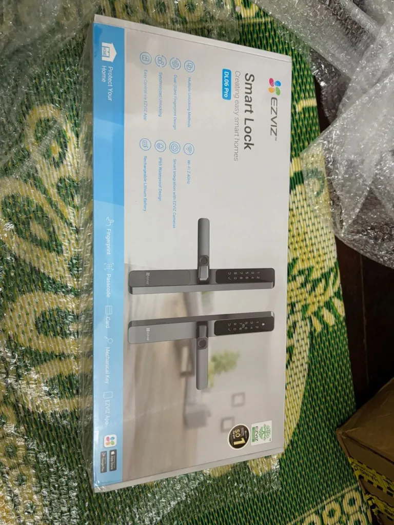 Khóa cửa vân tay Ezviz DL06 Pro – Mật mã – Thẻ từ – Cảm biến nhạy bén | AKIA