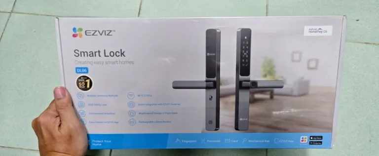 Khóa cửa vân tay Ezviz DL06 Pro – Mật mã – Thẻ từ – Cảm biến nhạy bén | AKIA