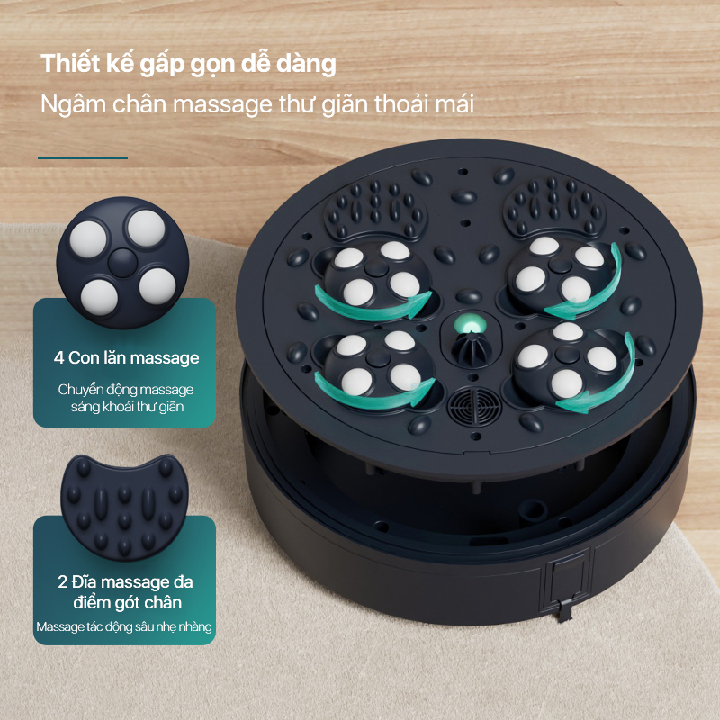 Bồn Ngâm Chân Massage Philips Ppm6501 Gấp Gọn 8 Bồn Ngâm Chân Massage Philips Ppm6501-22