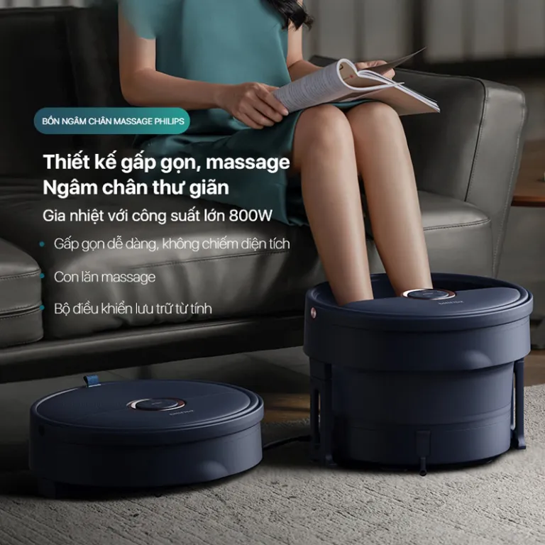 Bồn ngâm chân Massage PHILIPS PPM6501 gấp gọn | AKIA