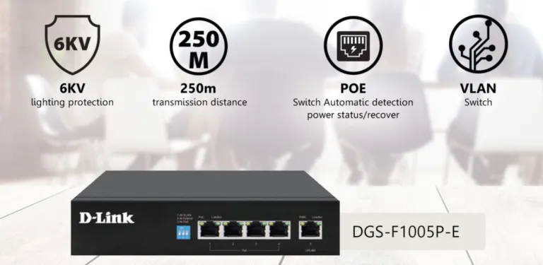 Switch PoE D-Link DGS-F1005P-E – Giải pháp mạng cho doanh nghiệp và hộ gia đình | AKIA