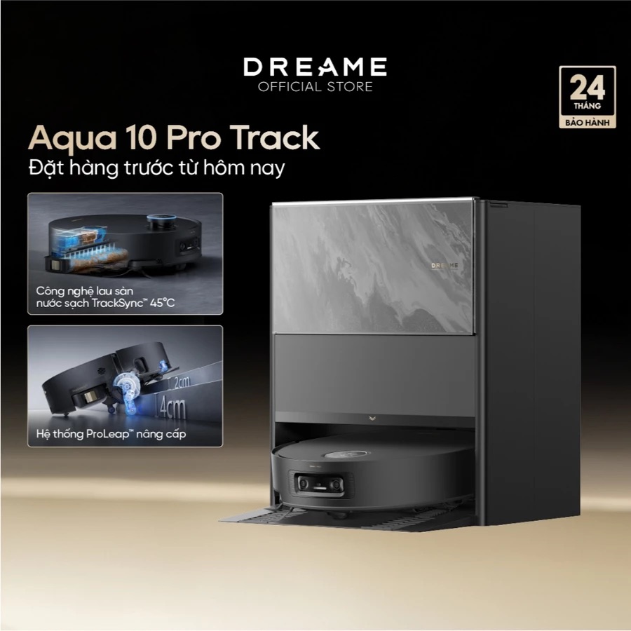 Robot Hút Bụi Lau Nhà Dreame Aqua 10 Pro Track 36 Robot Hút Bụi Lau Sàn Dreame Aqua 10 Pro
