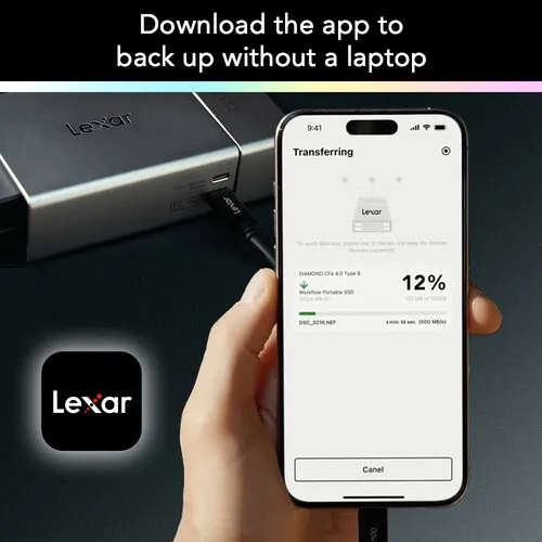Đầu đọc thẻ nhớ Lexar Professional Workflow Go – Docking Station với Pin 5000mAh – Hỗ trợ SD – microSD – CFexpress | AKIA