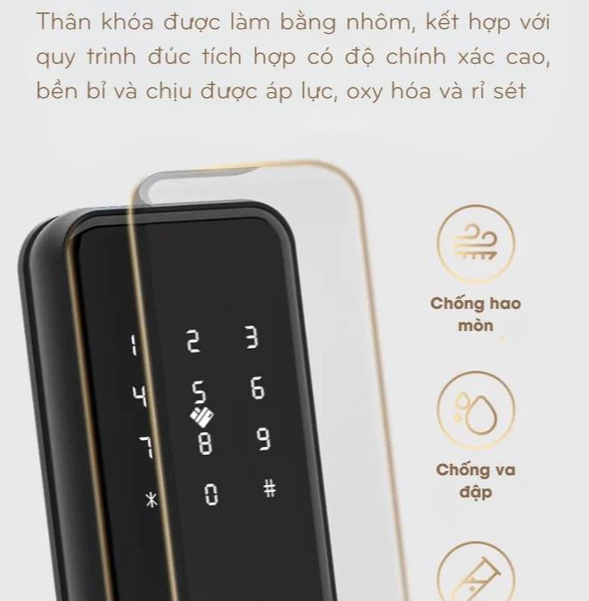 Khoá Vân Tay Akia N22 - Giải Pháp An Toàn Và Đẳng Cấp 43 Khóa N22