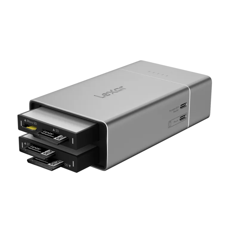 Đầu đọc thẻ nhớ Lexar Professional Workflow Go – Docking Station với Pin 5000mAh – Hỗ trợ SD – microSD – CFexpress | AKIA