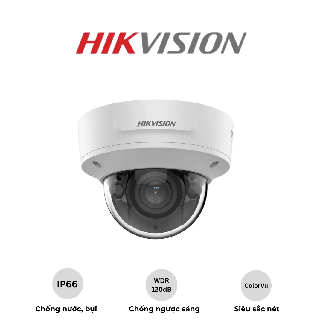 Camera IP Dome 4MP Hikvision DS-2CD2743G2-LIZS2U – Hình Ảnh Sắc Nét 4MP, Giám Sát Thông Minh | AKIA