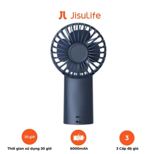 Quạt Cầm Tay Mini JISULIFE F2D - Pin 6000mAh, Dùng 30 Giờ