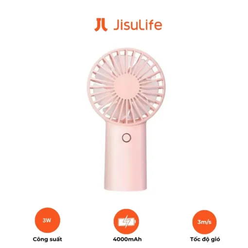 Quạt Cầm Tay Mini JISULIFE HandFan Life3 FA20X Pin4000mAh - Gió Mạnh, Pin 16H, Nhỏ Gọn, Sạc Nhanh