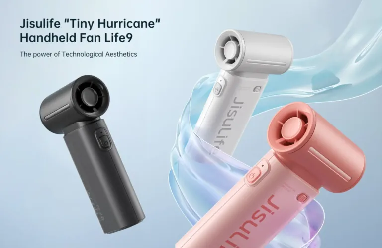 Quạt Cầm Tay Mini JISULIFE Life9 Pin 3600 mAh
