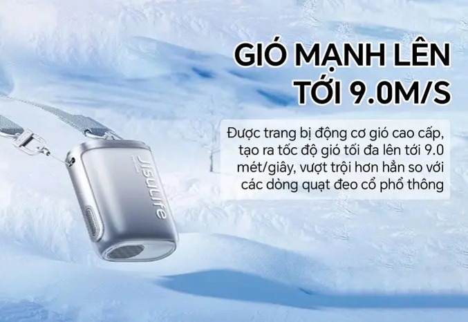 Quạt Đeo Cổ Jisulife Neck Fan Life5 Pin 4500Mah 31 Quạt Đeo Cổ Jisulife Neck Fan Life5 Pin 4500Mah