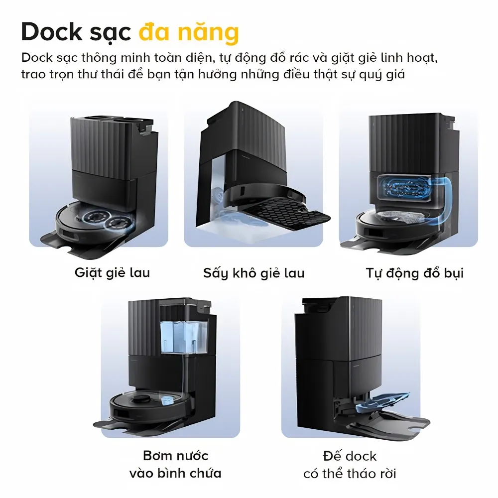 Robot Hút Bụi Lau Nhà Roborock Qr 798 – Lực Hút Mạnh – Điều Khiển Qua App – Phù Hợp Sàn Gỗ &Amp; Gạch - Akia Smart Home