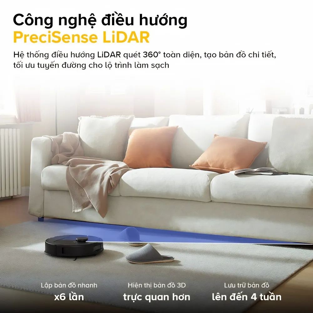 Robot Hút Bụi Lau Nhà Roborock Qr 798 – Lực Hút Mạnh – Điều Khiển Qua App – Phù Hợp Sàn Gỗ &Amp; Gạch - Akia Smart Home