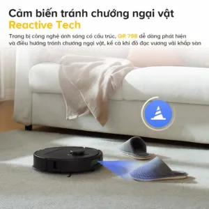 Robot Hút Bụi Lau Nhà Roborock Qr 798 – Lực Hút Mạnh – Điều Khiển Qua App – Phù Hợp Sàn Gỗ &Amp; Gạch - Akia Smart Home