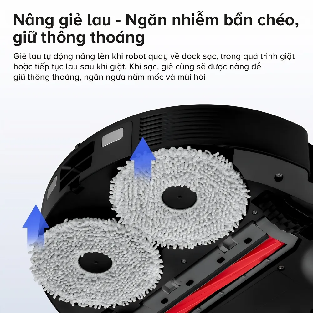 Robot Hút Bụi Lau Nhà Roborock Qr 798 – Lực Hút Mạnh – Điều Khiển Qua App – Phù Hợp Sàn Gỗ &Amp; Gạch - Akia Smart Home