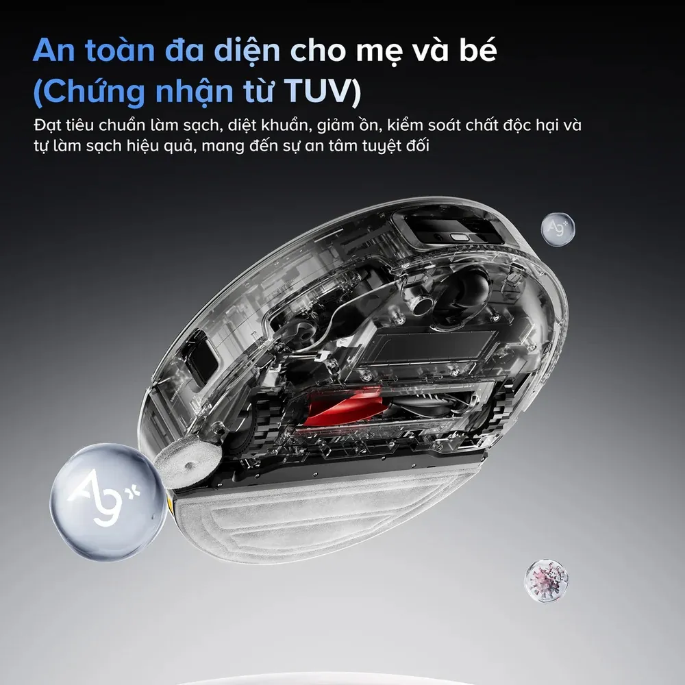 Robot Hút Bụi Lau Nhà Roborock Saros 10 24 Robot Hút Bụi Lau Nhà Roborock Saros 10 - Akia Smart Home