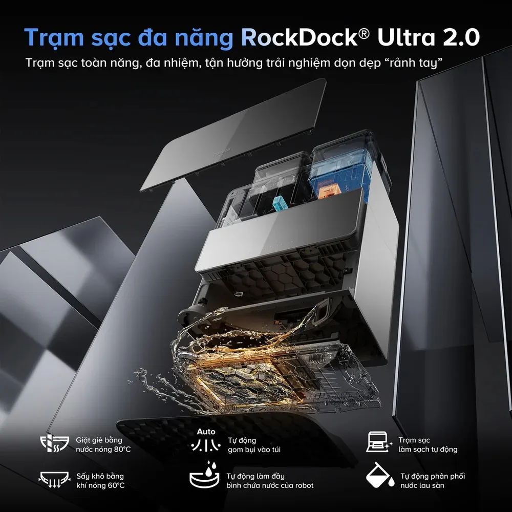Robot Hút Bụi Lau Nhà Roborock Saros 10 30 Robot Hút Bụi Lau Nhà Roborock Saros 10 - Akia Smart Home