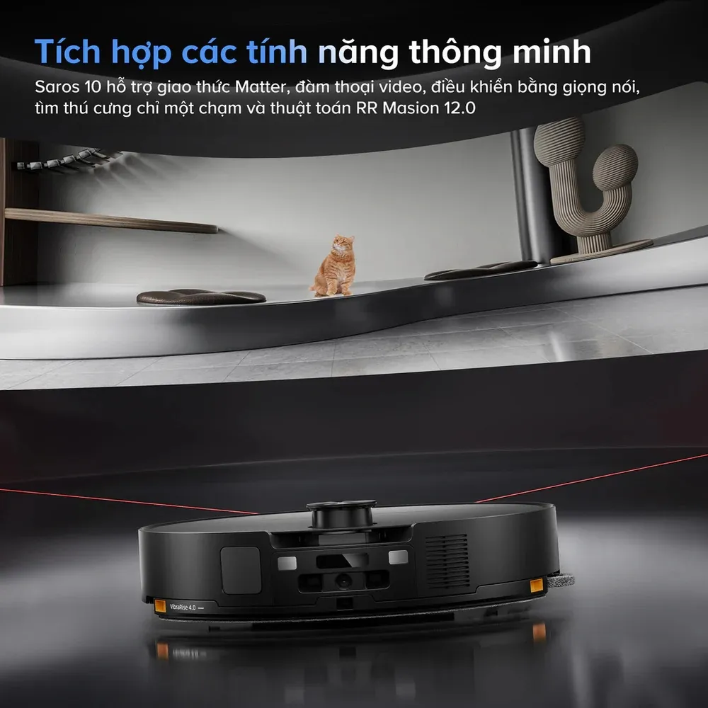 Robot Hút Bụi Lau Nhà Roborock Saros 10 34 Robot Hút Bụi Lau Nhà Roborock Saros 10 - Akia Smart Home