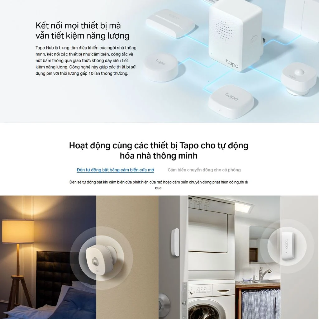 Bộ Cảm Biến Thông Minh Tapo T30 Kit 10 Bộ Hub Thông Minh Tapo T30 Kit