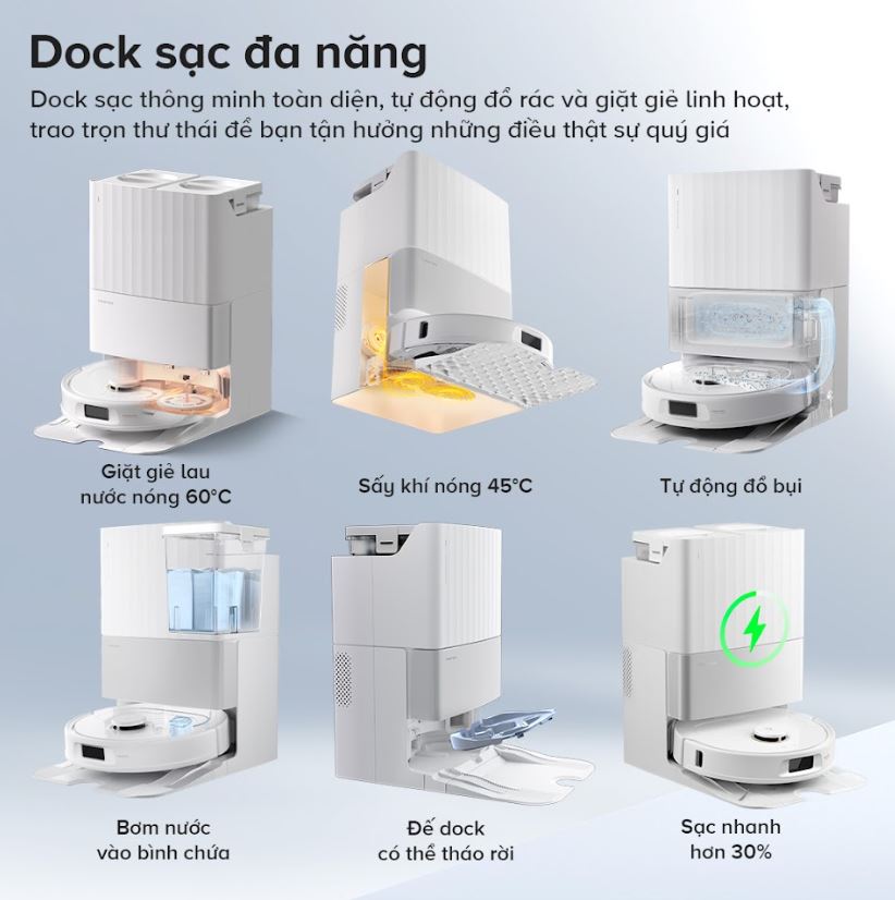 Robot Hút Bụi Lau Nhà Roborock Qrevo C Pro 79 Qrevo C Pro
