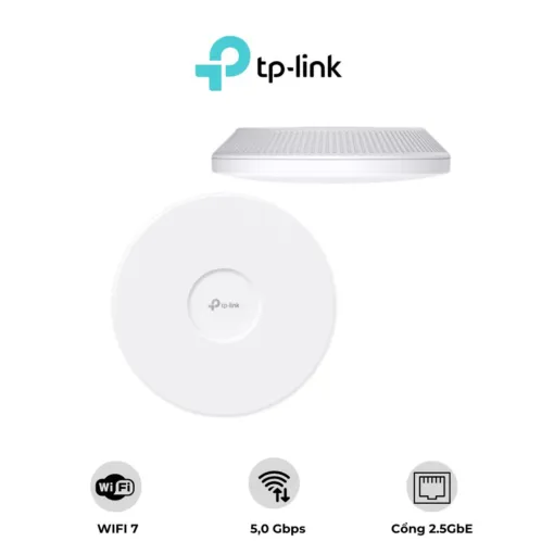 Thiết bị phát WiFi TP-LINK EAP723 Access Point WiFi7 - Thiết Kế Ốp Trần BE5000