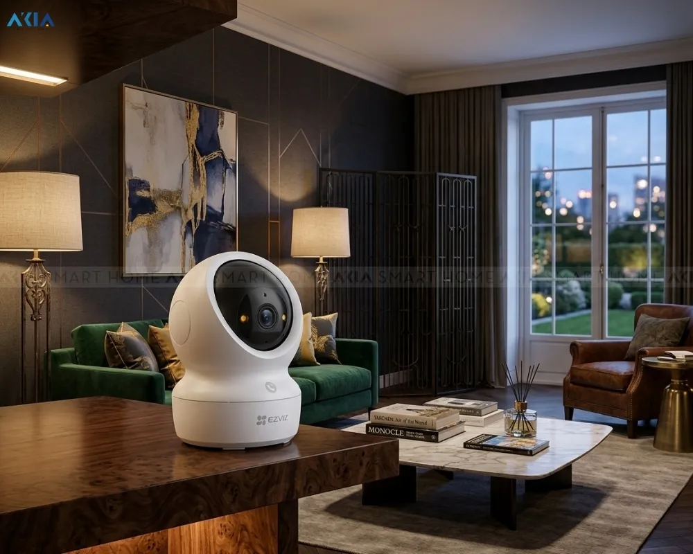 Camera Wi‑Fi Trong Nhà Ezviz H6C G1 22 Camera Wi‑Fi Trong Nhà Ezviz H6C G1 – 4K Ultra Hd (8 Mp) - Akia Smart Home