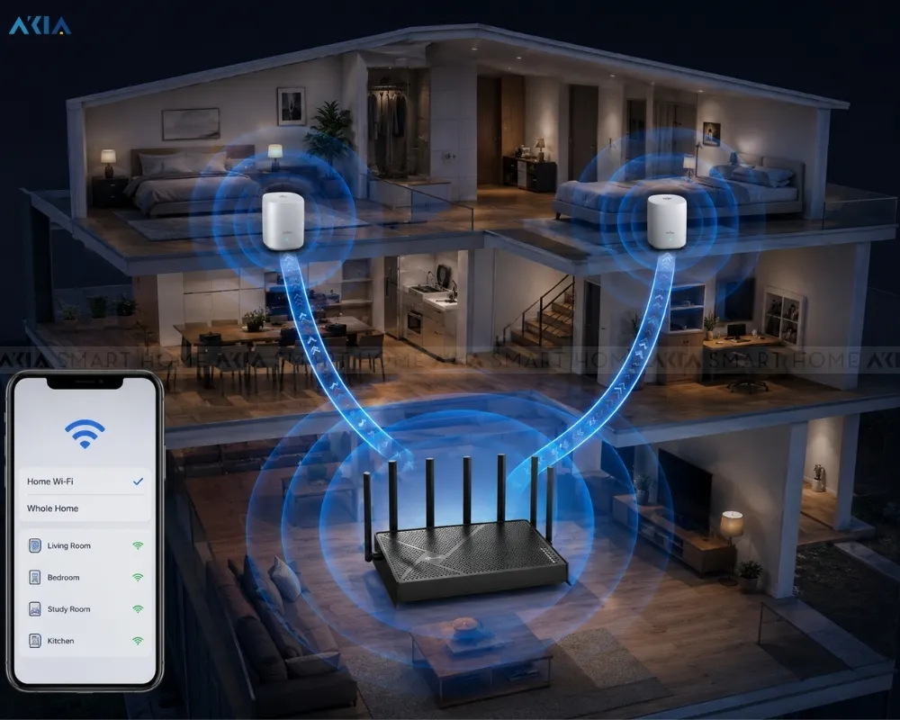 Router Wifi 7 Tp-Link Archer Be400 Be6500 Băng Tần Kép 16 Router Wifi 7 Tp-Link Archer Be400 Be6500 Băng Tần Kép - Akia Smart Home