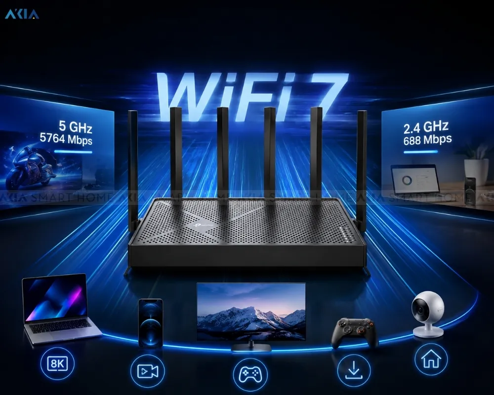 Router Wifi 7 Tp-Link Archer Be400 Be6500 Băng Tần Kép 12 Router Wifi 7 Tp-Link Archer Be400 Be6500 Băng Tần Kép - Akia Smart Home