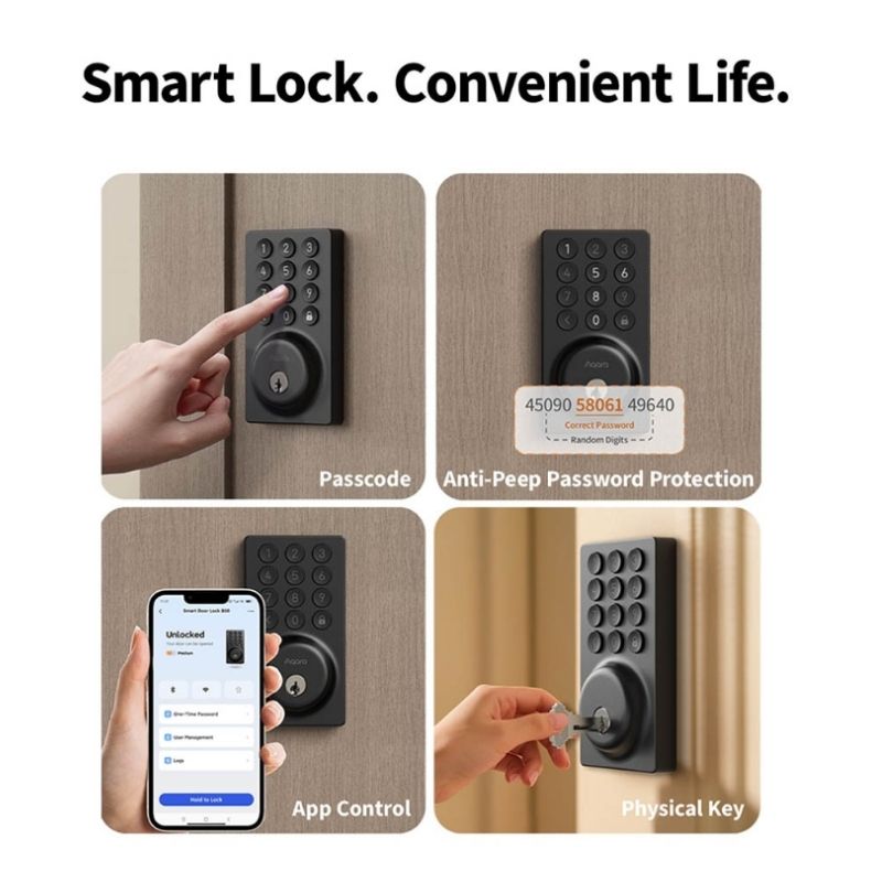 Khóa Cửa Thông Minh Aqara Smart Lock B50 10 Khóa Cửa Thông Minh Aqara Smart Lock B50
