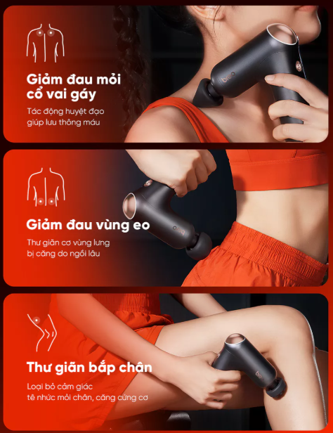 Súng Massage Breo Sport Lucky 7 Cầm Tay M0220 12 Súng Massage Breo Sport Lucky 7 Cầm Tay - M0220