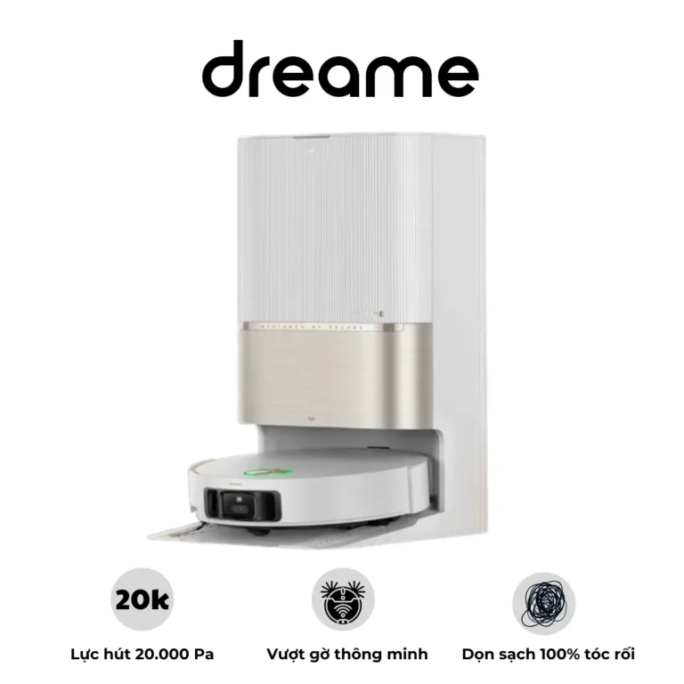 Robot hút bụi lau nhà Dreame X50 Ultra - Màu Trắng