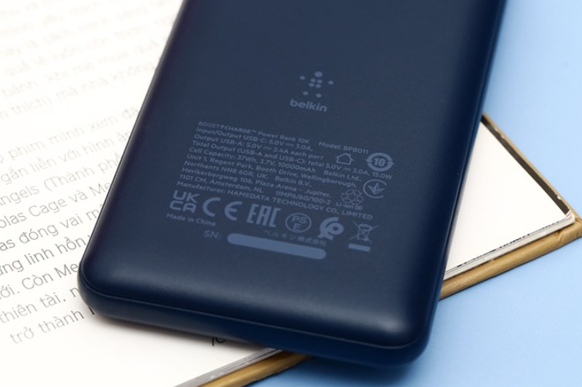 Pin Sạc Dự Phòng Belkin Polymer Pocket Power 10,000Mah 15W Pd 25 Pin Sạc Dự Phòng Belkin Polymer Pocket Power 10,000Mah, 15W Pd