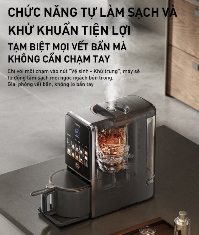 Máy Sữa Hạt Làm Sạch Tự Động Joyoung Jscb - K7 Pro 9 Máy Sữa Hạt Làm Sạch Tự Động Joyoung K7 Pro