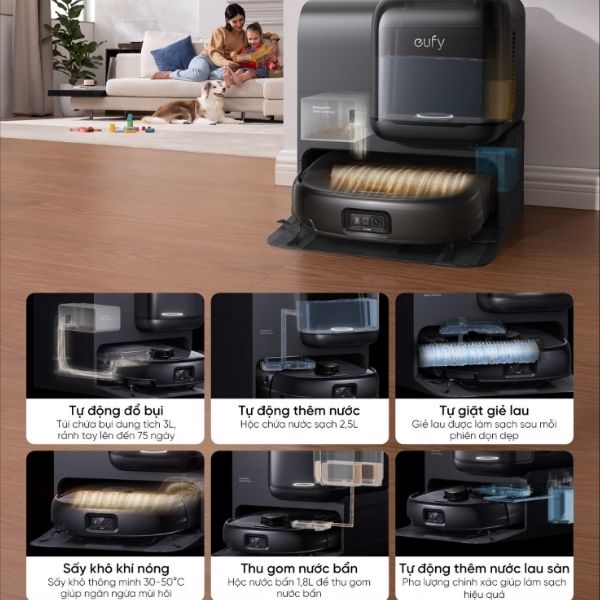 Robot Hút Bụi Lau Sàn Eufy Omni E28 27 Robot Hút Bụi Lau Sàn Eufy Omni E28