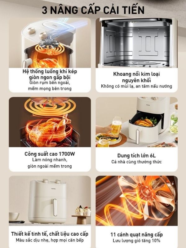 Nồi Chiên Không Dầu Joyoung Jaf-612 40 Nồi Chiên Không Dầu Joyoung Jaf-612
