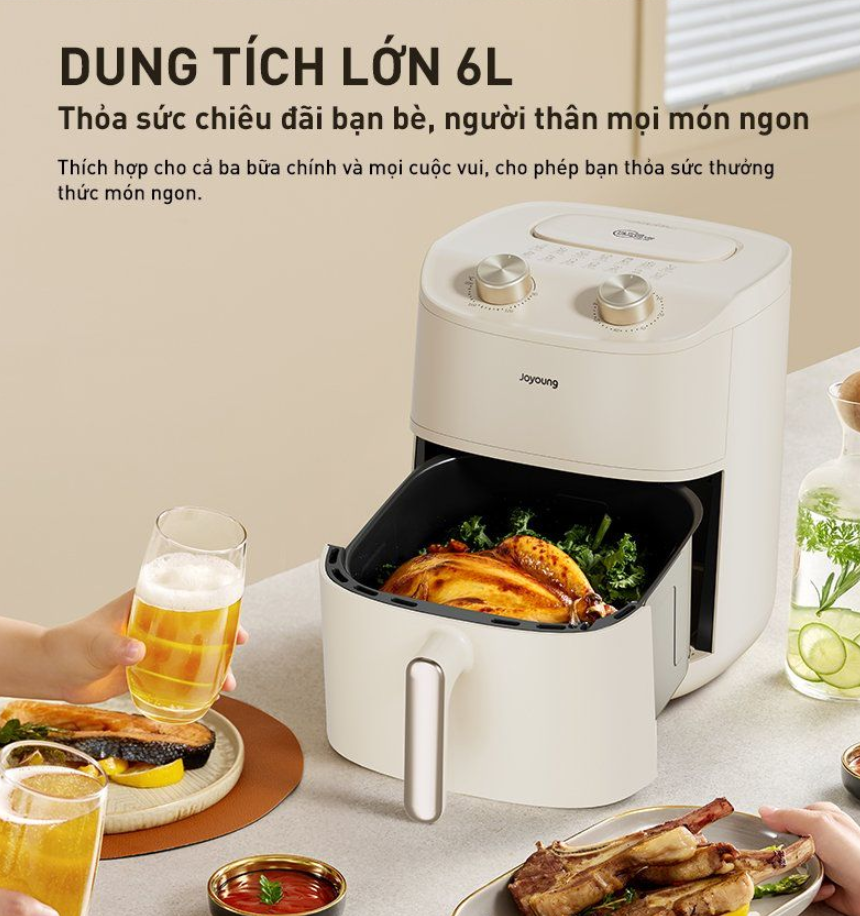Nồi Chiên Không Dầu Joyoung Jaf-612 35 Nồi Chiên Không Dầu Joyoung Jaf-612