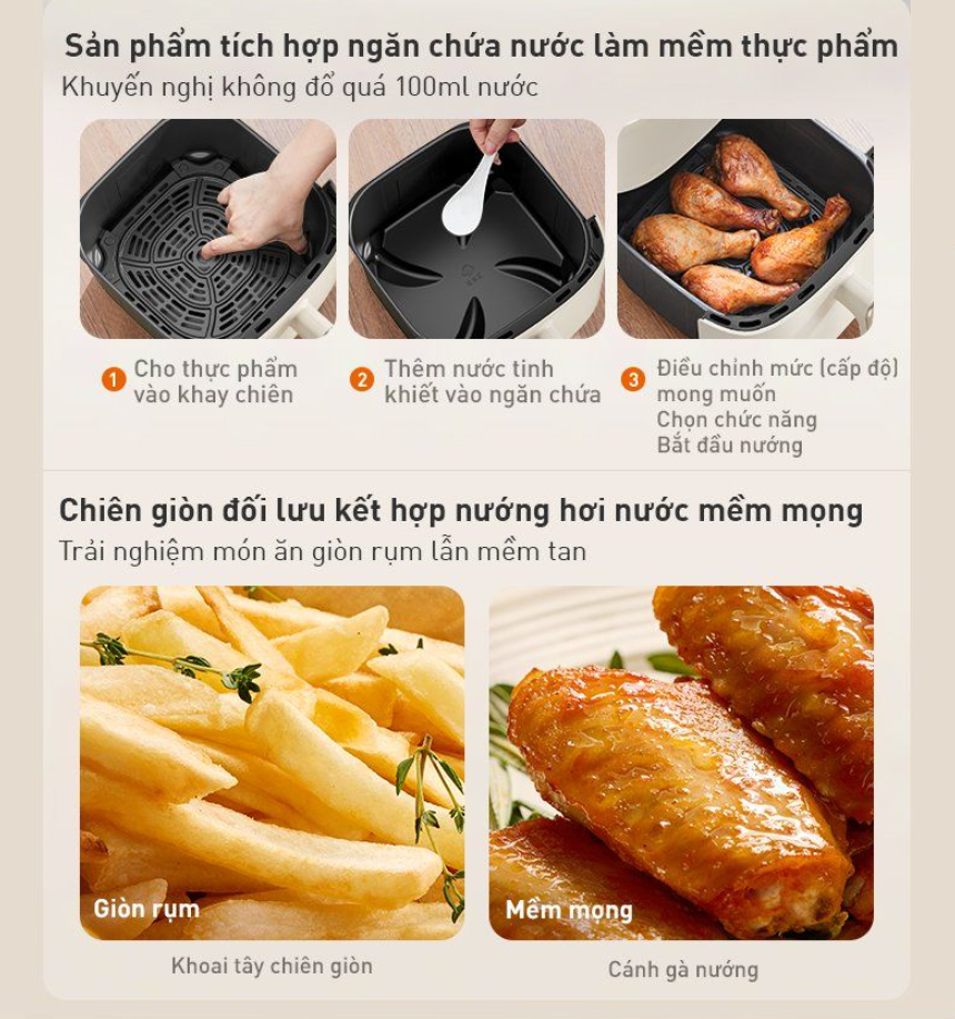 Nồi Chiên Không Dầu Joyoung Jaf-612 34 Nồi Chiên Không Dầu Joyoung Jaf-612