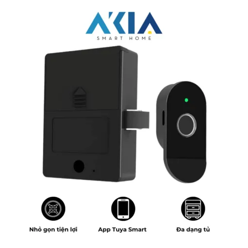 Akia Smart Home - Cung Cấp Thiết Bị Nhà Thông Minh Hàng Đầu Vn 109 Khóa Tủ Vân Tay Akia Thông Minh C100-F