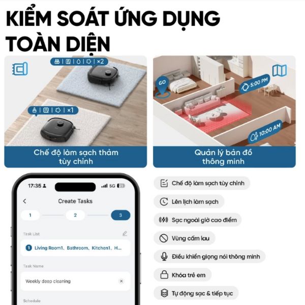 Robot Hút Bụi Lau Sàn Eufy Omni E28 28 Robot Hút Bụi Lau Sàn Eufy Omni E28